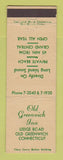 Matchbook Cover - Old Greenwich Inn CT