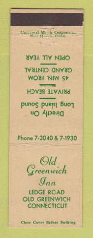 Matchbook Cover - Old Greenwich Inn CT