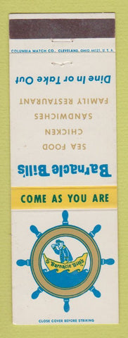 Matchbook Cover - Barnacle Bill's Restaurant