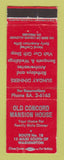 Matchbook Cover - Old Concord Mansion House WEAR