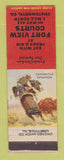 Matchbook Cover - Fort View Courts motel Chatsworth GA Fried Chicken