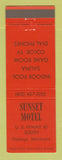 Matchbook Cover - Sunset Motel Hastings MN