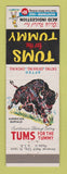 Matchbook Cover - Tums Antacid American Buffalo