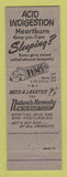 Matchbook Cover - Tums Antacid American Buffalo