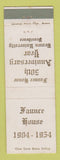 Matchbook Cover - Faunce House 1954 Brown University Providence RI