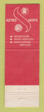 Matchbook Cover - San Diego State College CA Aztecs