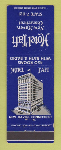 Matchbook Cover - Hotel Taft New Haven CT