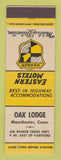 Matchbook Cover - Oak Lodge Manchester CT