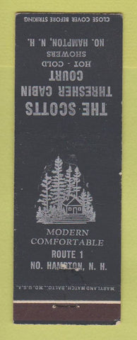Matchbook Cover - The Scotts Thresher Cabin Court North Hampton NH WEAR