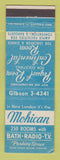 Matchbook Cover - Mohican Hotel New London CT