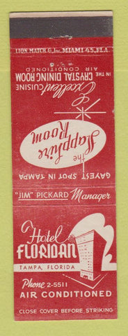 Matchbook Cover - Hotel Floridan Tampa FL WEAR