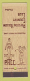 Matchbook Cover - Preston Hollow Country Club Dallas TX