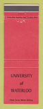 Matchbook Cover - University of Waterloo ON