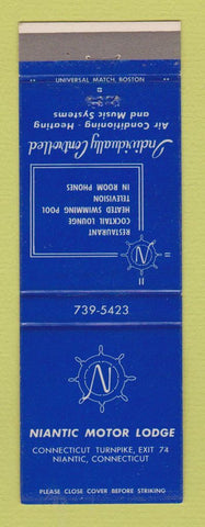 Matchbook Cover - Niantic Motor Lodge CT