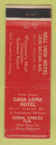 Matchbook Cover - Casa Loma Hotel Coral Gables FL Lake Delton WI WEAR