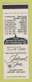 Matchbook Cover - Island Inn Westbury LI NY
