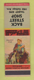 Matchbook Cover - Back Street Shop