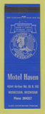 Matchbook Cover - Motel Haven Muskegon MI