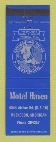 Matchbook Cover - Motel Haven Muskegon MI