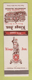 Matchbook Cover - Kings Inn Wilmington DE