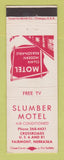 Matchbook Cover - Slumber Motel Fairmont NE