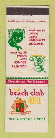 Matchbook Cover - Beach Club Hotel Fort Lauderdale FL