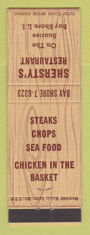 Matchbook Cover - Shersty's Restaurant Bay Shore LI NY