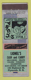 Matchbook Cover - Lionel's Cash and Carry Grocery Plymouth NH ADVANCE
