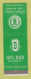 Matchbook Cover - Hotel Black Oklahoma City OK Tulsa