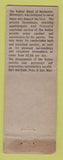 Matchbook Cover - Hotel Kahler Rochester MN WEAR