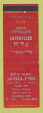 Matchbook Cover - Motel Pam Restaurant Columbus OH