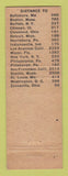 Matchbook Cover - Motel Pam Restaurant Columbus OH