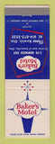 Matchbook Cover - Baker's Motel Norwich OH