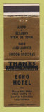 Matchbook Cover - Echo Motel Santa Barbara CA