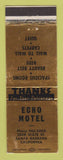 Matchbook Cover - Echo Motel Santa Barbara CA