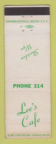 Matchbook Cover - Lee's Cafe Sheridan WY WEAR