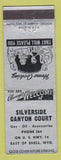 Matchbook Cover - Silverside Canyon Court Shell WY oil gas