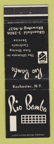Matchbook Cover - Rio Bamba Rochester NY