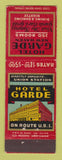 Matchbook Cover - Hotel Garde New Haven CT WEAR