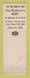 Matchbook Cover - Gasper's Motel Mayflower Madison MI