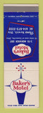 Matchbook Cover - Baker's Motel Norwich OH