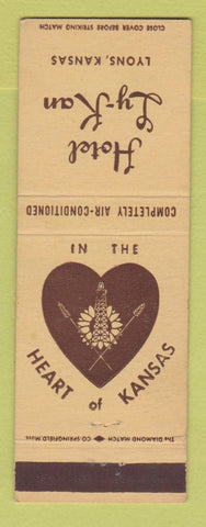 Matchbook Cover - Hotel Ly Kan Lyons KS