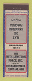 Matchbook Cover - Smith Armstrong Forge Cleveland OH Federal
