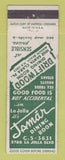 Matchbook Cover - Jamar Restaurant LA Jolla CA Driftwood Dining Room