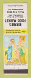 Matchbook Cover - Bernie's Food Market Grocery Cornwall ON hillbilly