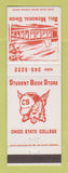 Matchbook Cover - Chico State College Bell Memorial Union CA