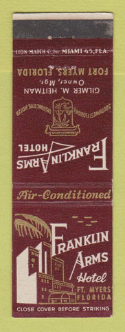 Matchbook Cover - Franklin Arms Hotel Fort Myers FL