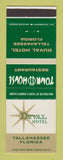 Matchbook Cover - Duval Hotel Tallahassee FL