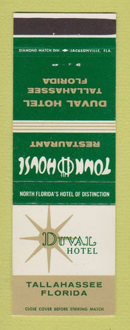 Matchbook Cover - Duval Hotel Tallahassee FL