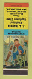 Matchbook Cover - JZ Martin Electrical Appliance Store New Holland PA